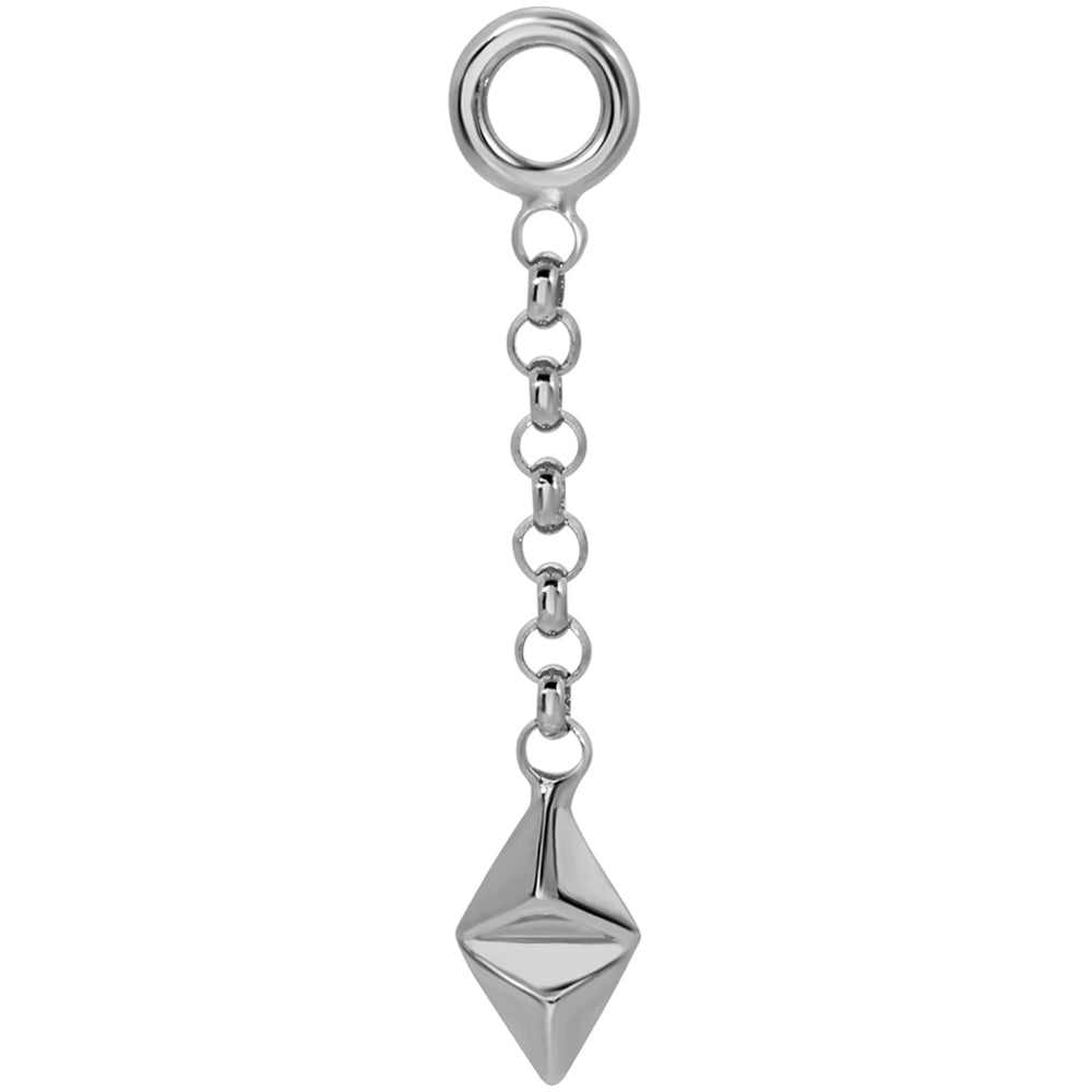 "Here" Chain Charm in Gold