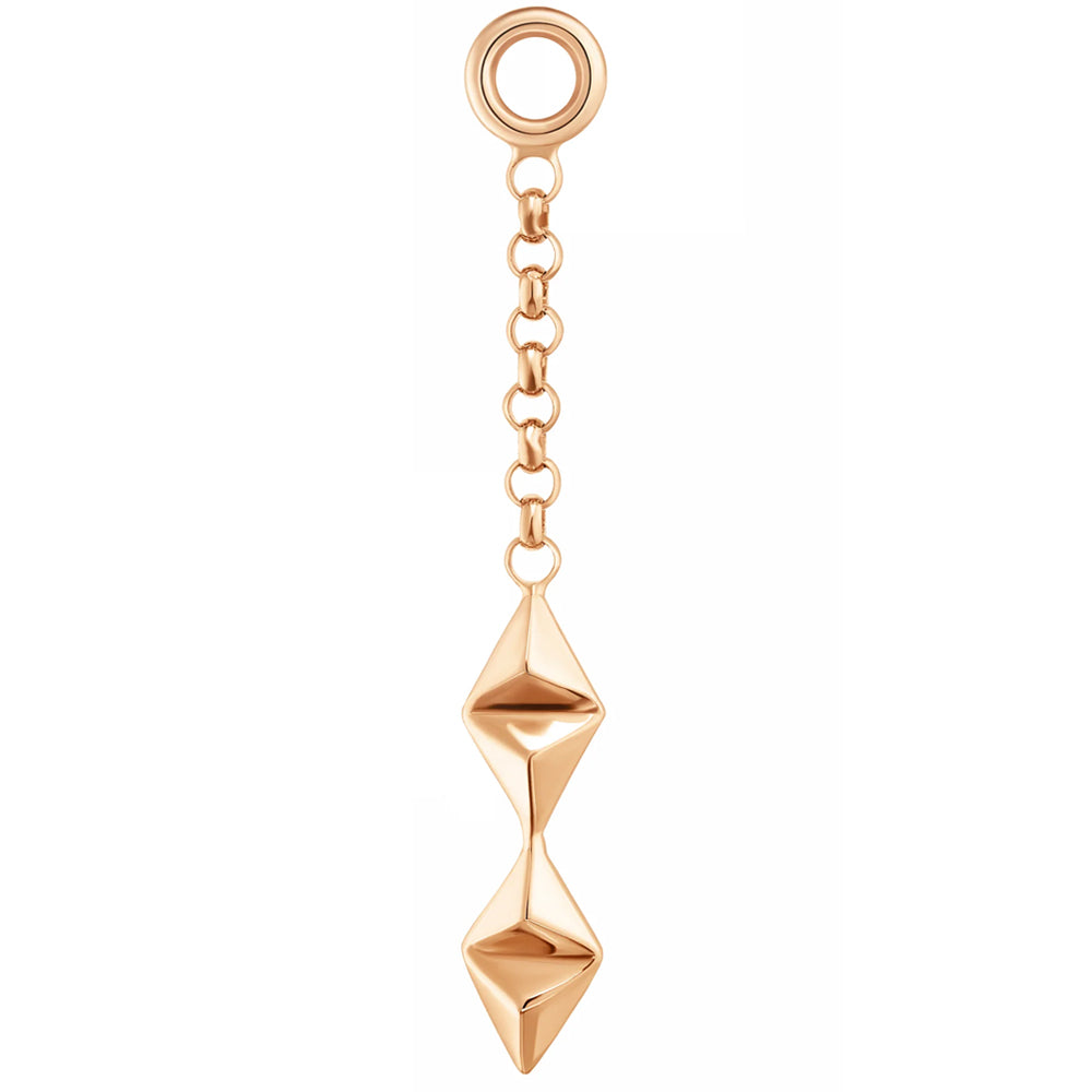 "Now" Chain Charm in Gold
