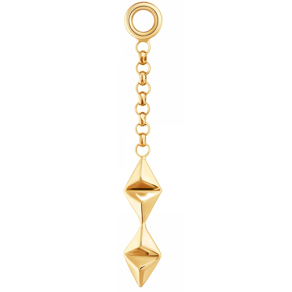 "Now" Chain Charm in Gold
