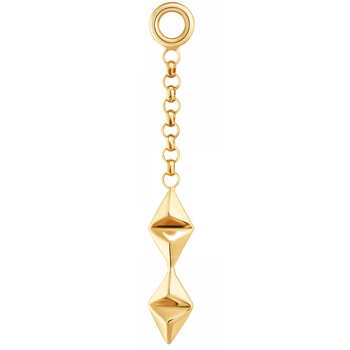 "Now" Chain Charm in Gold