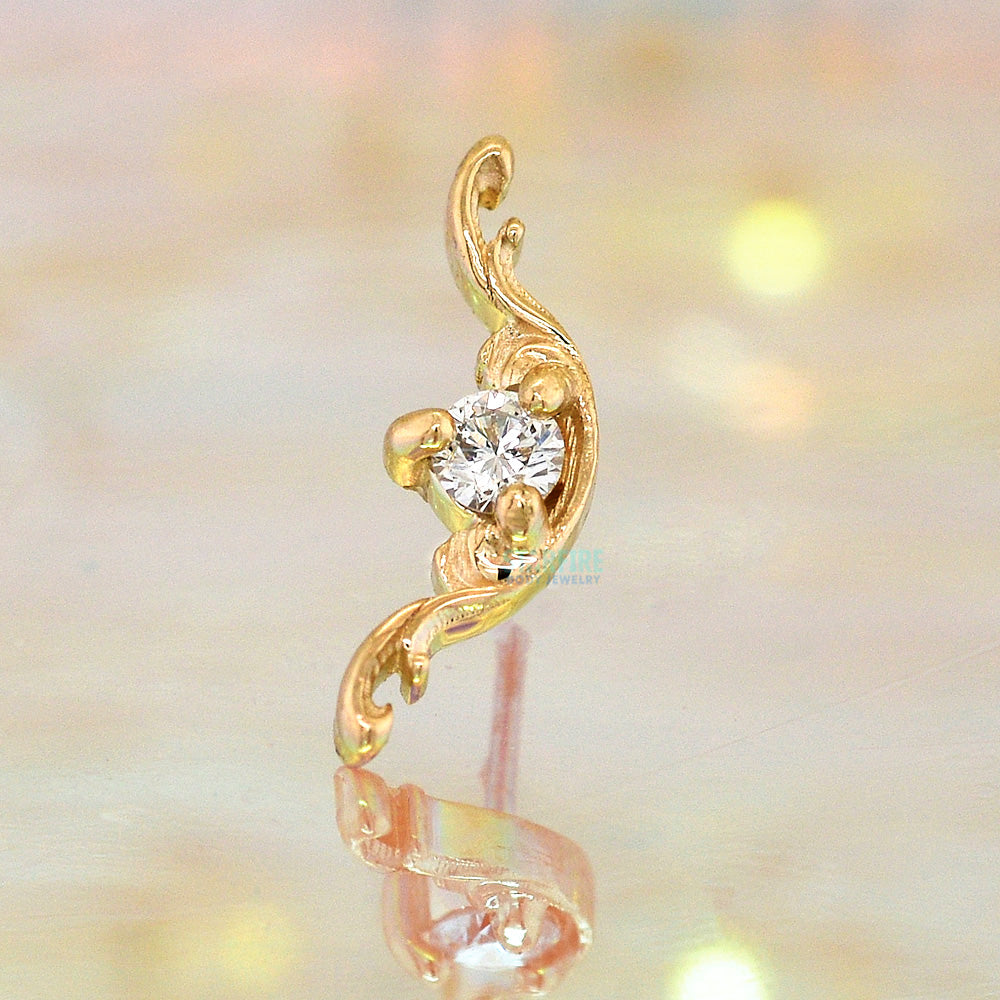 トップス Jewelry open shoulder jedbead Babe - CZ - Threadless End - Buddha Jewelry