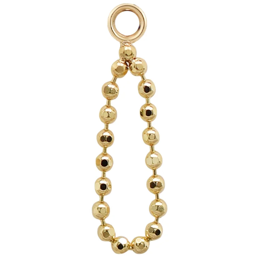 "Fancy Drop" Chain Charm in Gold