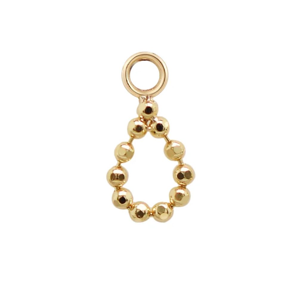 "Fancy Drop" Chain Charm in Gold