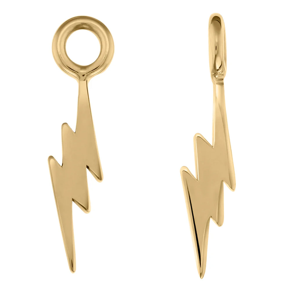 Thunderbolt Charm in Gold
