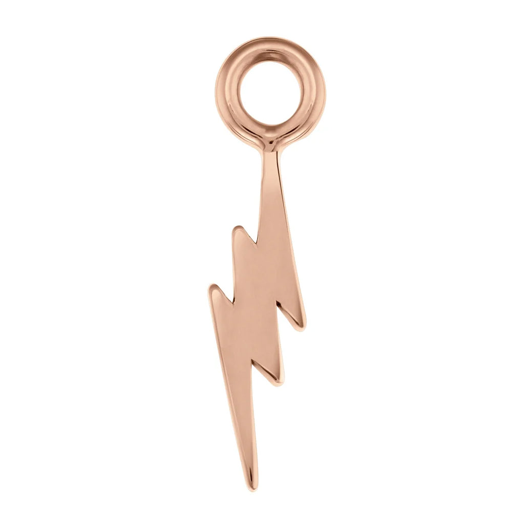 Thunderbolt Charm in Gold