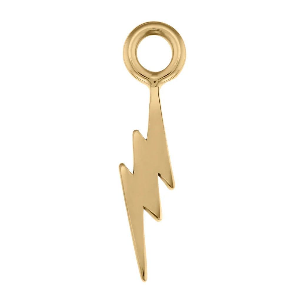 Thunderbolt Charm in Gold