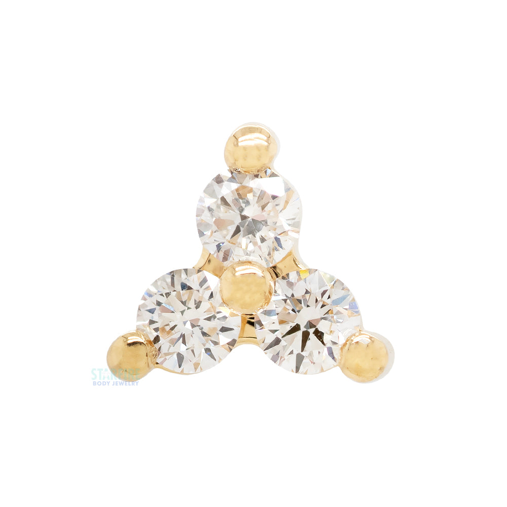 threadless: Diamonds in Trinity (Menage a Trois) in Gold
