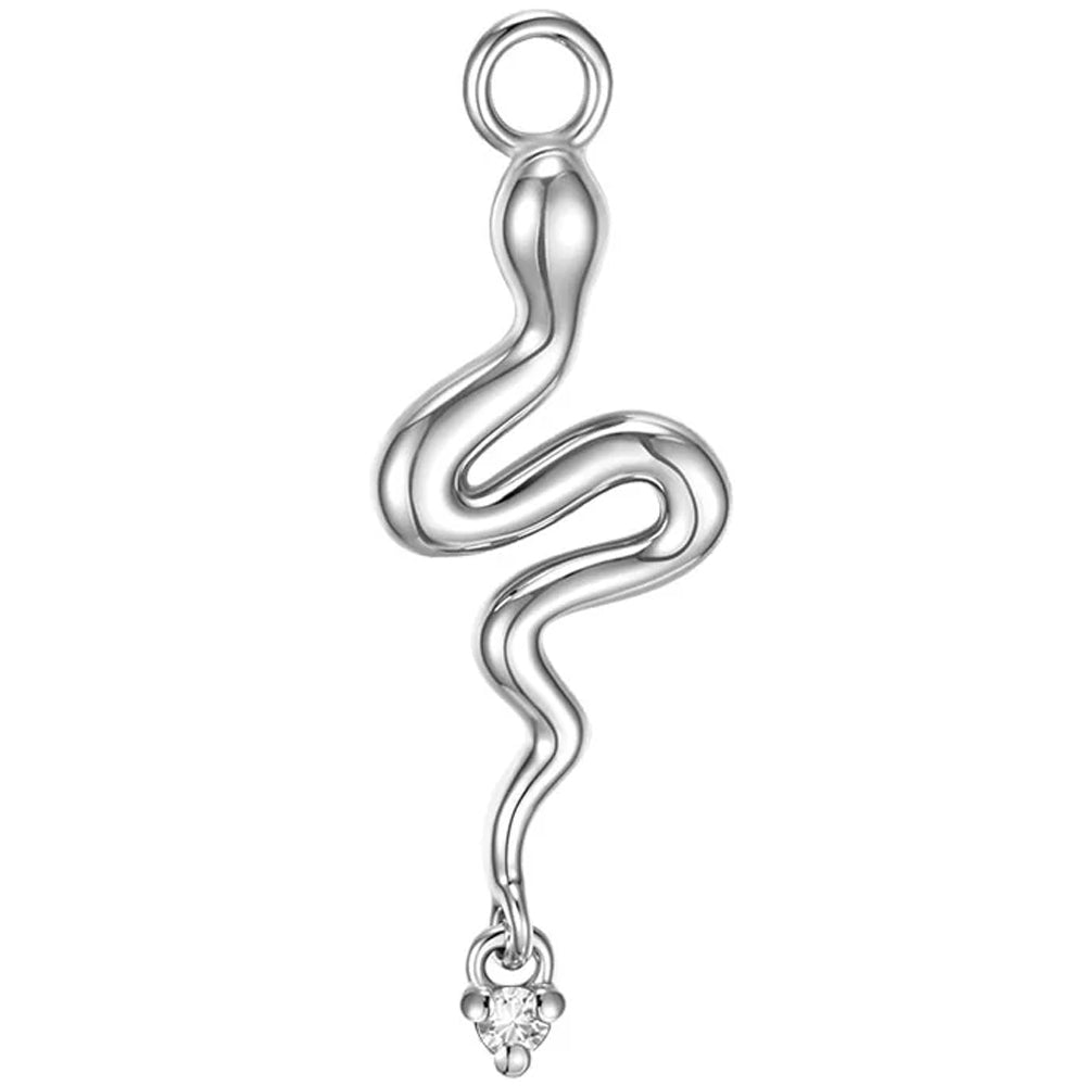 "Coco" Snake Charm in Gold with Gemstone