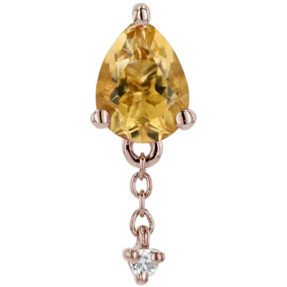 threadless: "Lilith" End with Chains in Gold with Gemstones