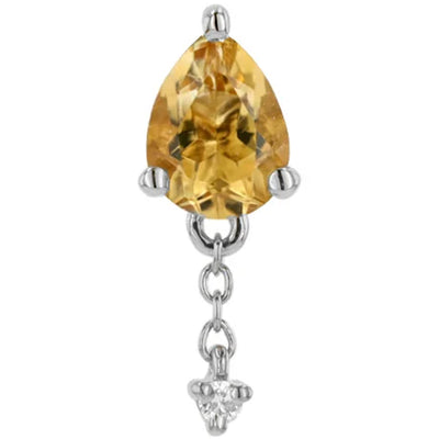 threadless: "Lilith" End with Chains in Gold with Gemstones