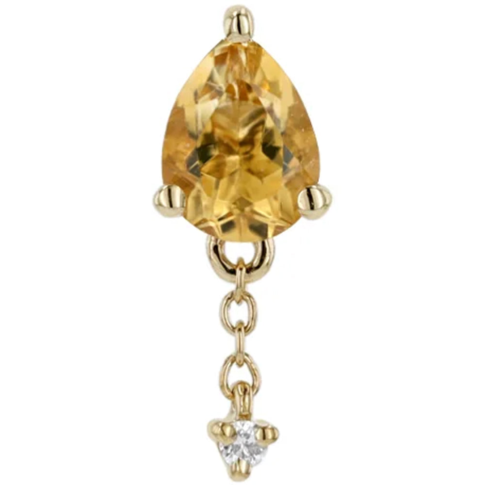 threadless: "Lilith" End with Chains in Gold with Gemstones