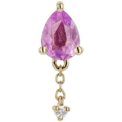 threadless: "Lilith" End with Chains in Gold with Gemstones