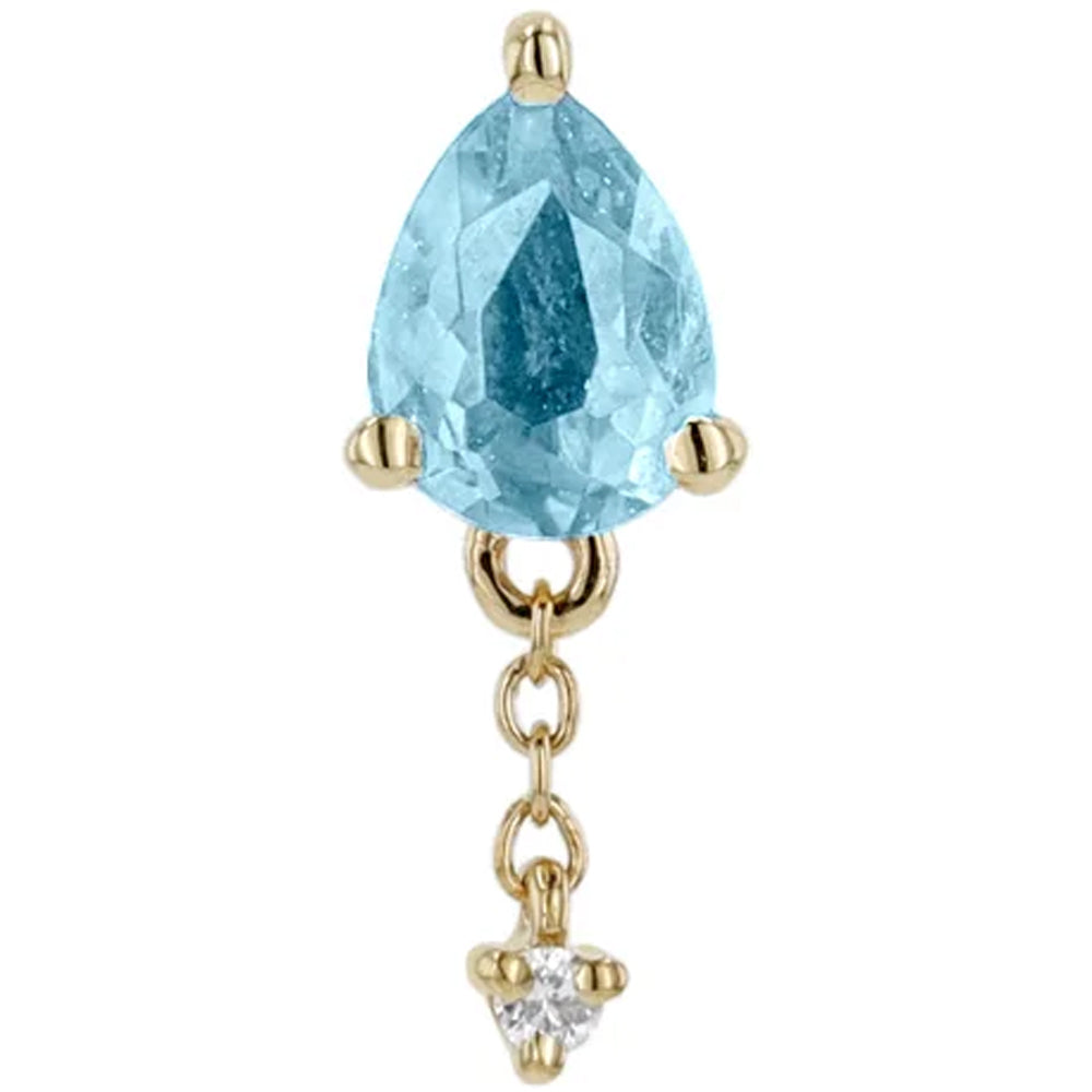threadless: "Lilith" End with Chains in Gold with Gemstones
