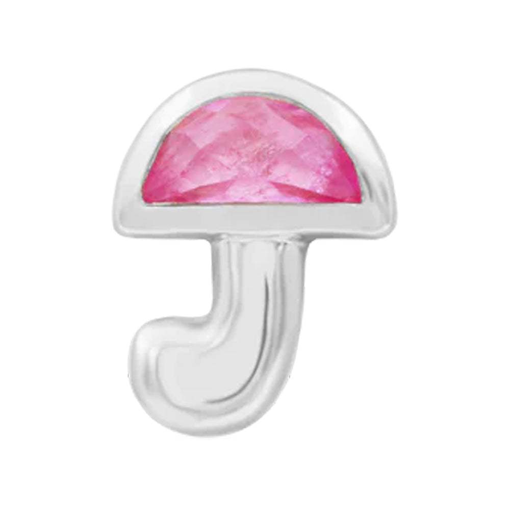 threadless: "Kinoko" End in Gold with Pink CZ