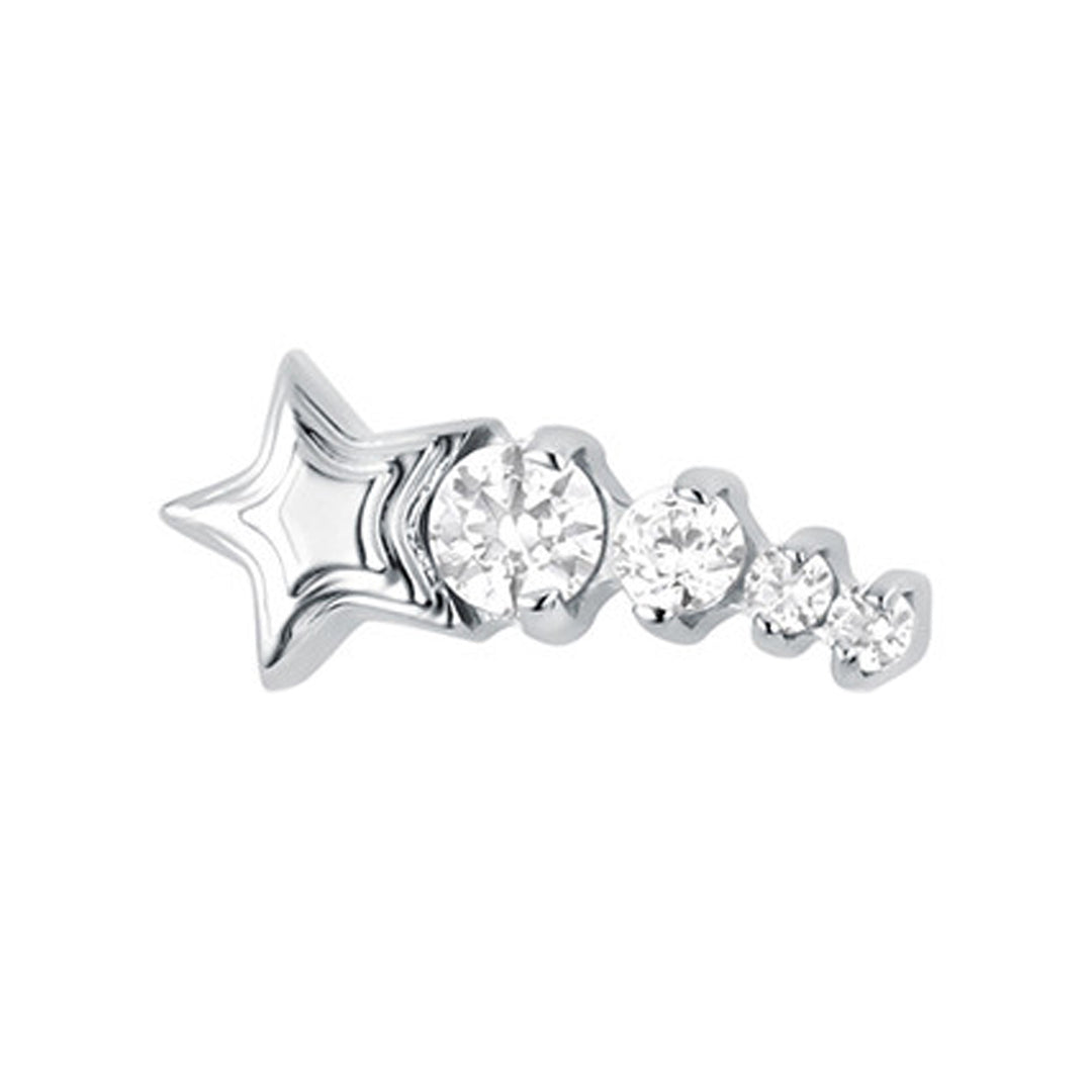 "Cosmic Dust" Threaded End with Faceted Gems