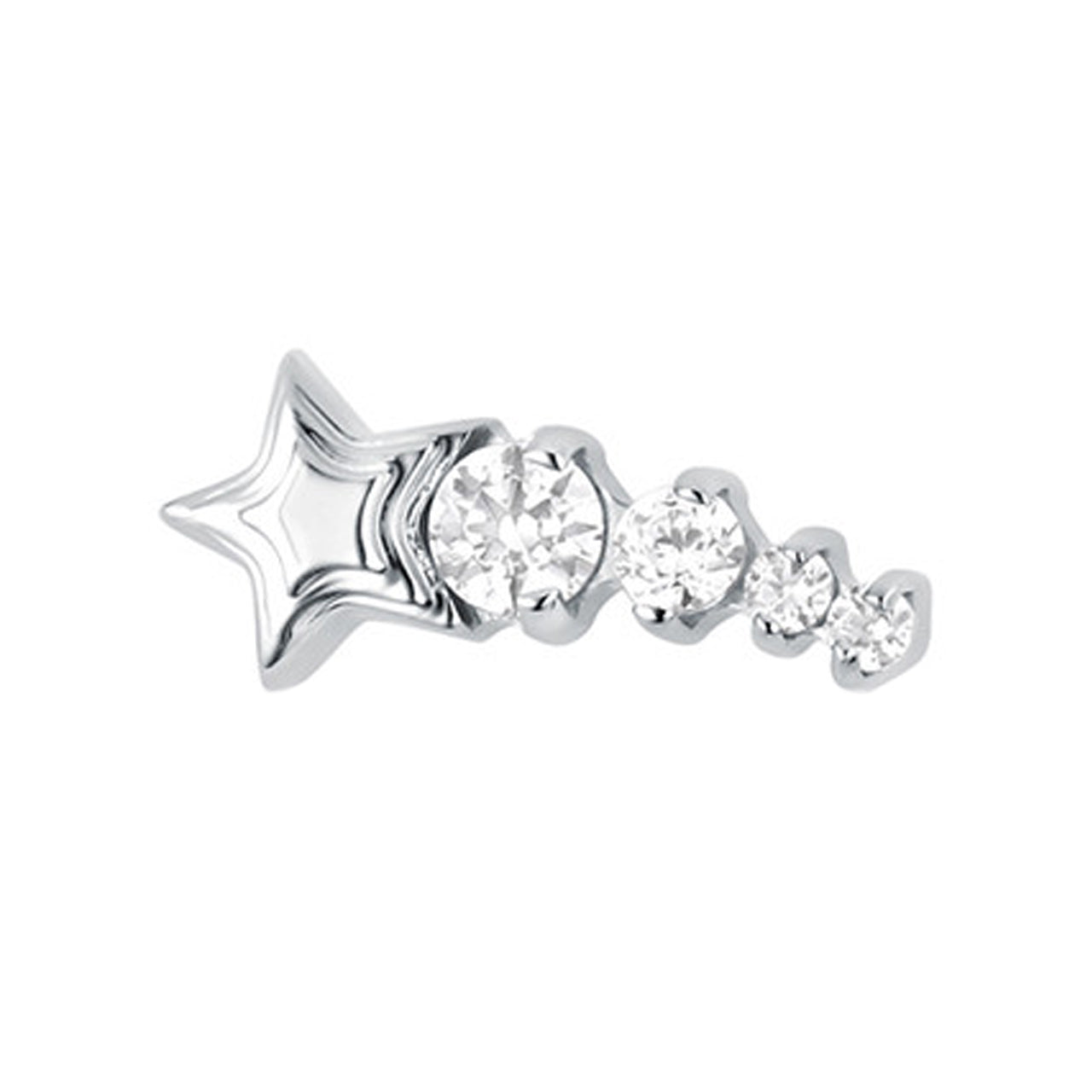 "Cosmic Dust" Threaded End with Faceted Gems