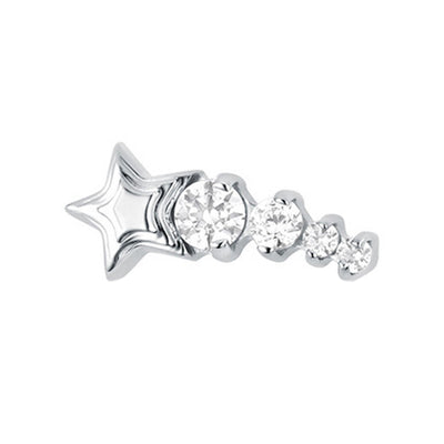 "Cosmic Dust" Threaded End with Faceted Gems