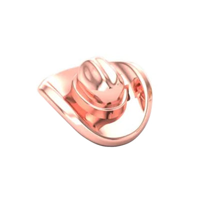 Cowboy Hat Threaded End in Gold