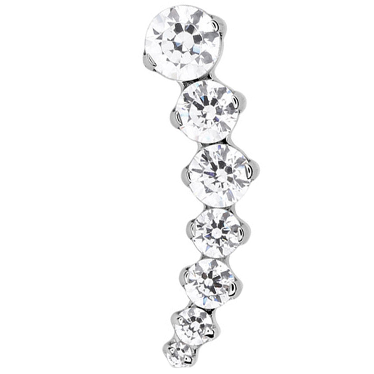"Perseus" Threaded End with Faceted Gems