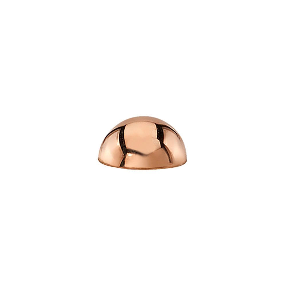 Dome Threaded End in Gold