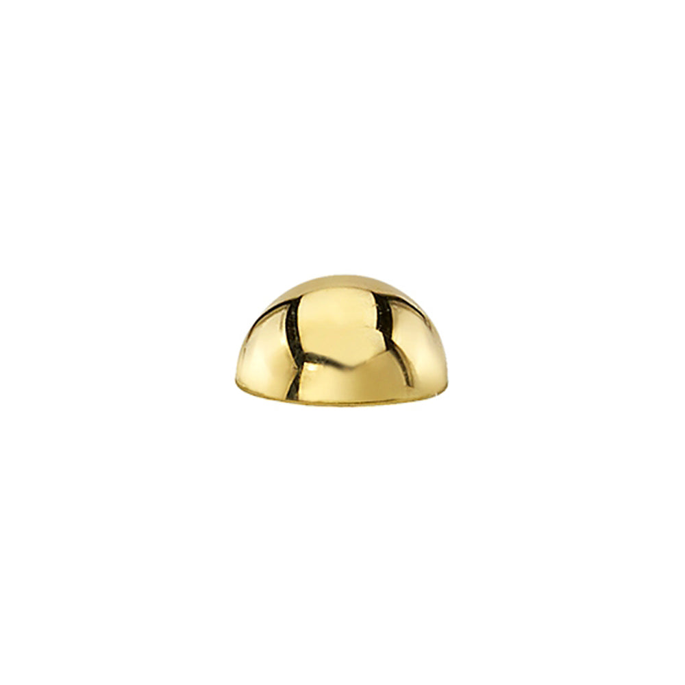 Dome Threaded End in Gold