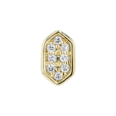 threadless: "Jaxson" End in Gold with Diamonds