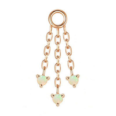 "Esme" Chain Charm with Opals