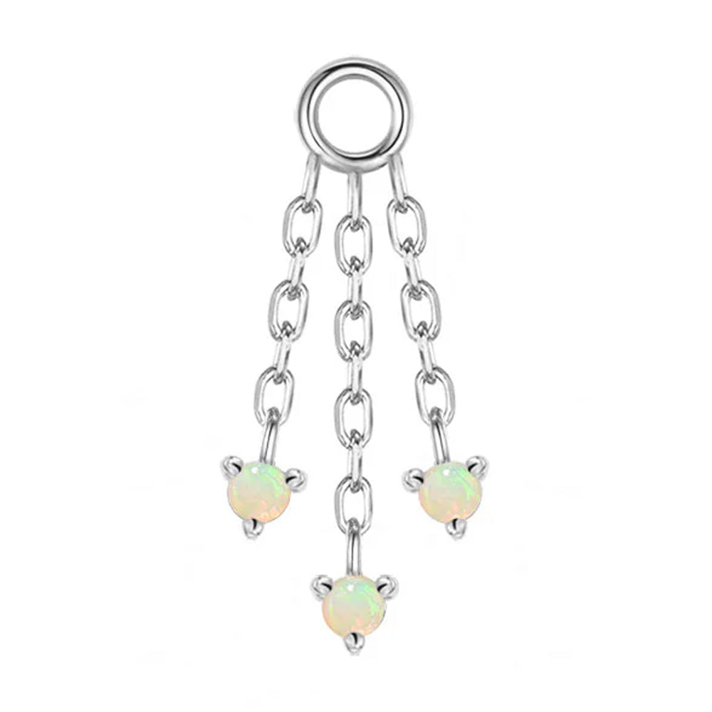 "Esme" Chain Charm in Gold with Opals