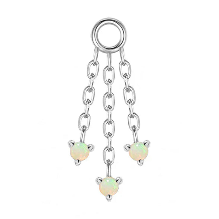 "Esme" Chain Charm in Gold with Opals