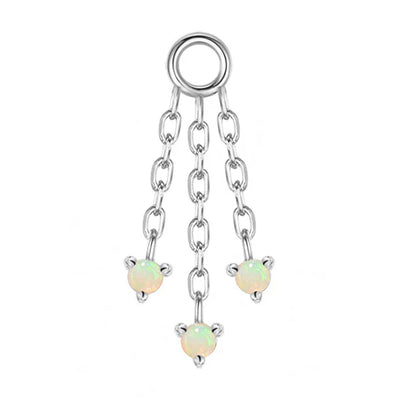"Esme" Chain Charm with Opals