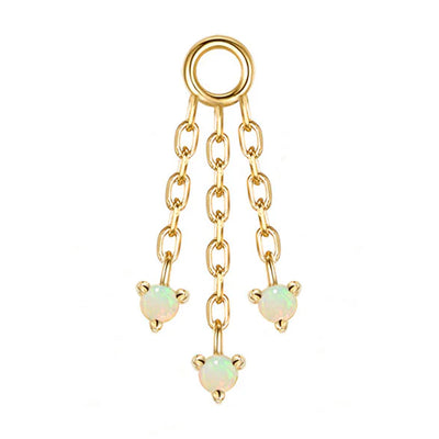 "Esme" Chain Charm with Opals