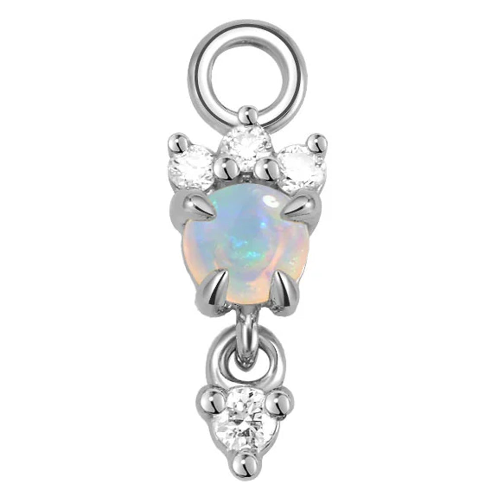 "Leia" Charm in Gold with Genuine Gemstones