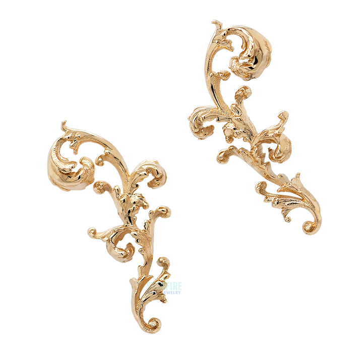 "J'adore" Threaded End in Gold