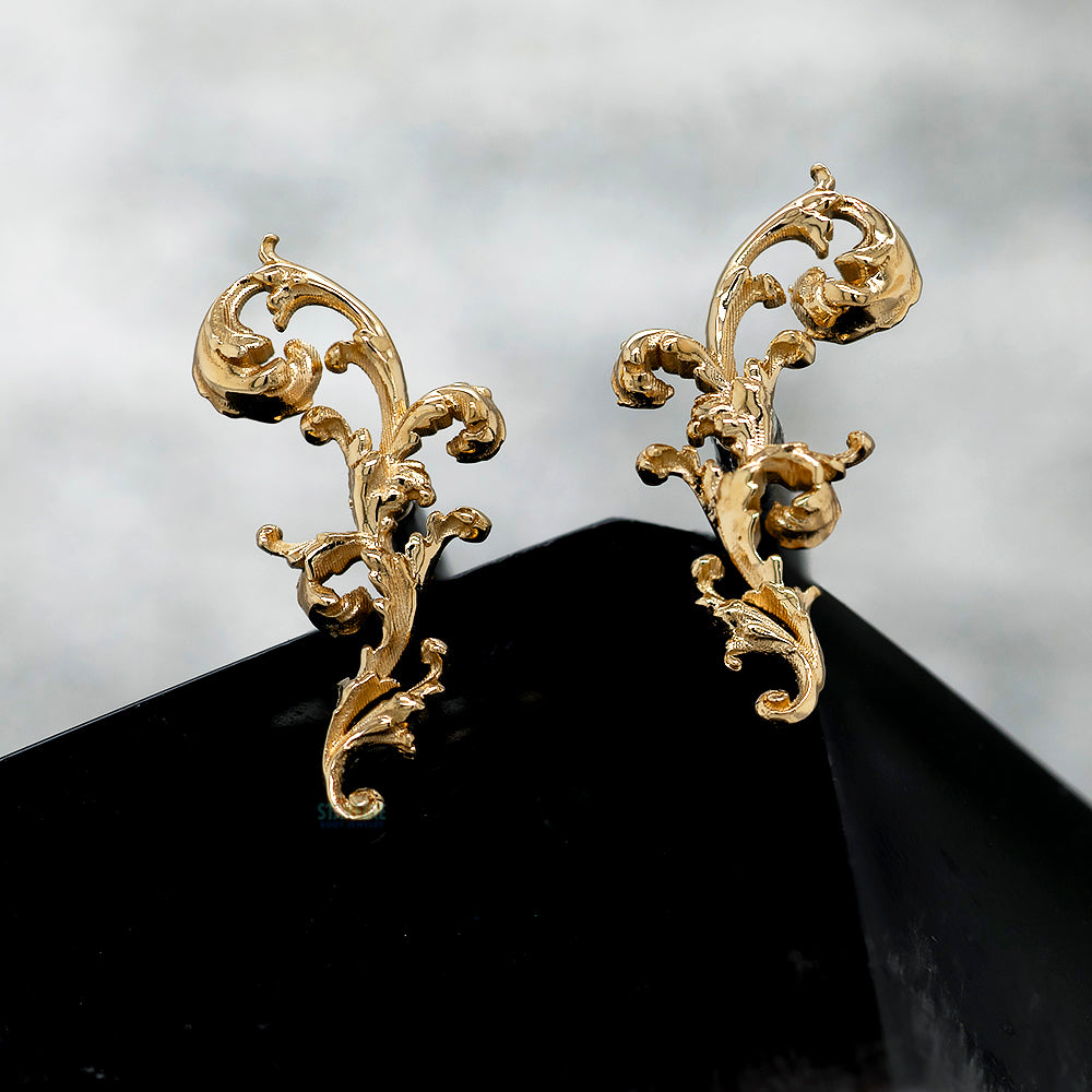 "J'adore" Threaded End in Gold