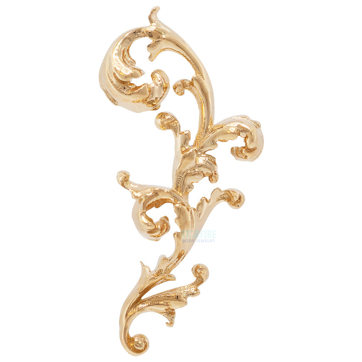 "J'adore" Threaded End in Gold