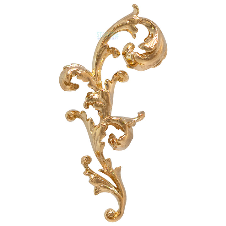 "J'adore" Threaded End in Gold