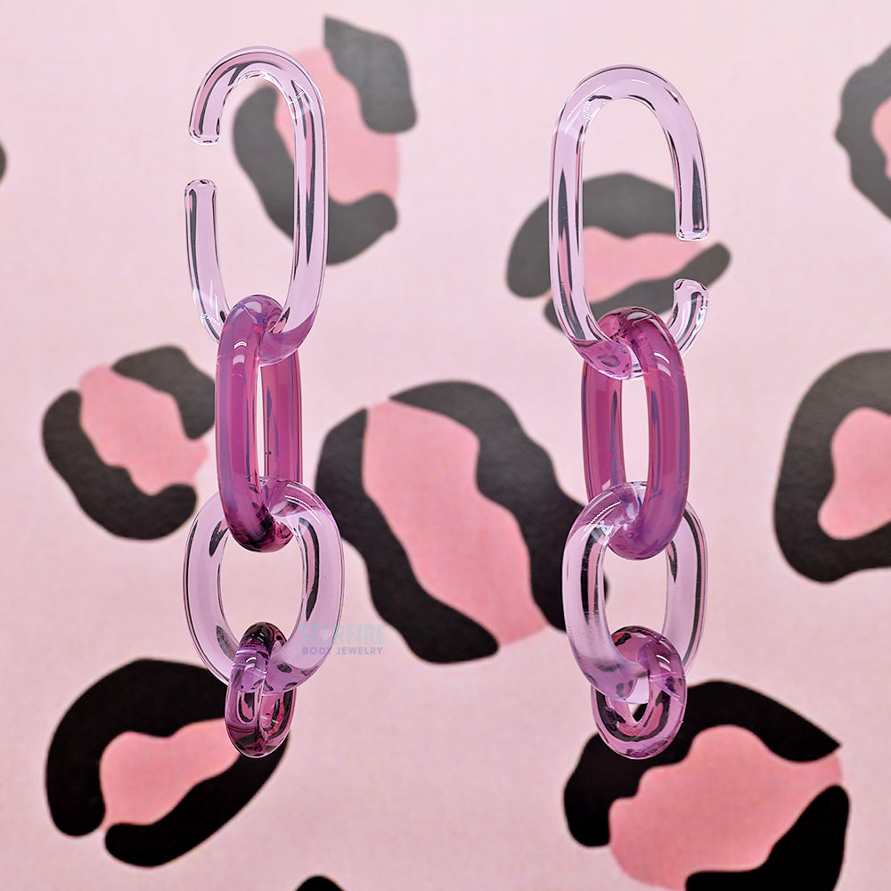 Glass Chain Weights - 4 Purples