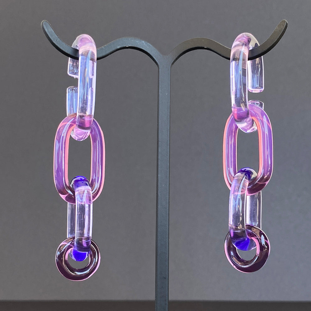 Glass Chain Weights - 4 Purples