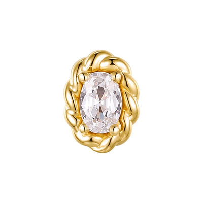threadless: "Serenity" End in Gold with CZ