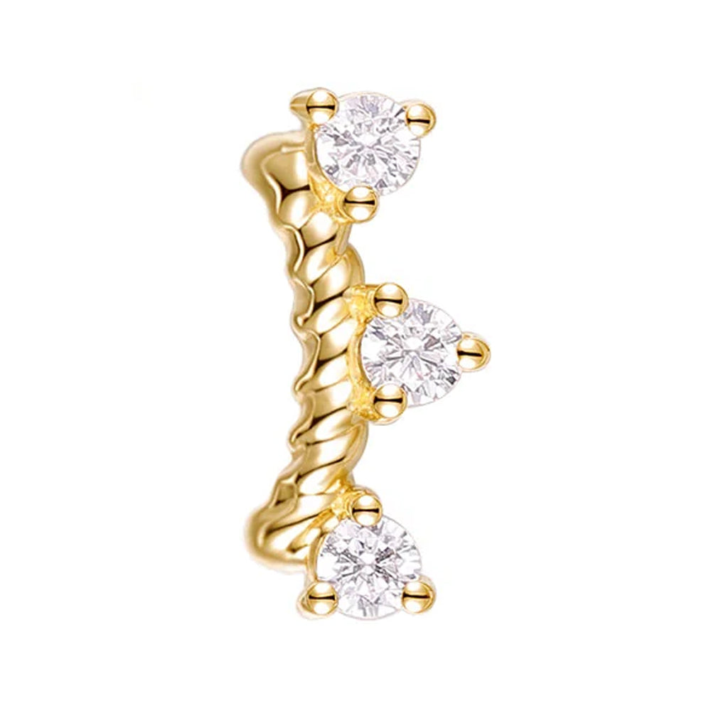 threadless: "Crave" End in Gold with CZ's