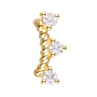 threadless: "Crave" End in Gold with CZ's