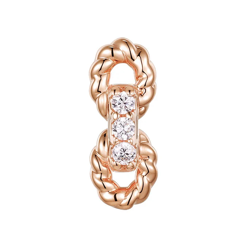 threadless: "Linked Up" End in Gold with CZ's