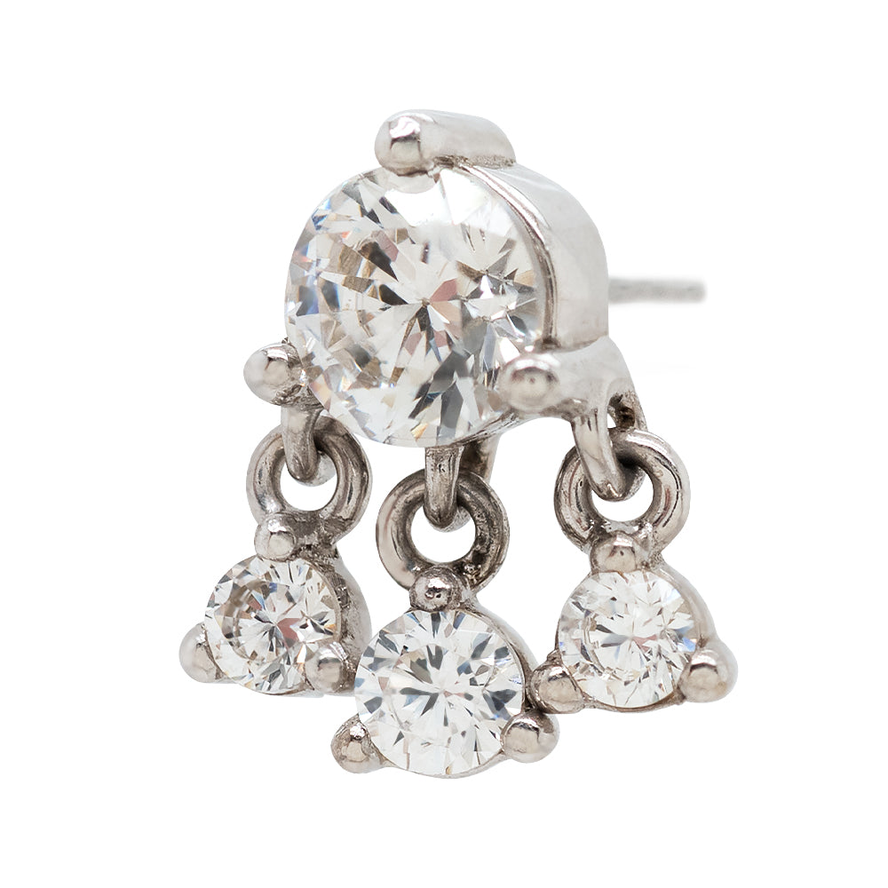 threadless: "Flirty" End in Gold with CZ's