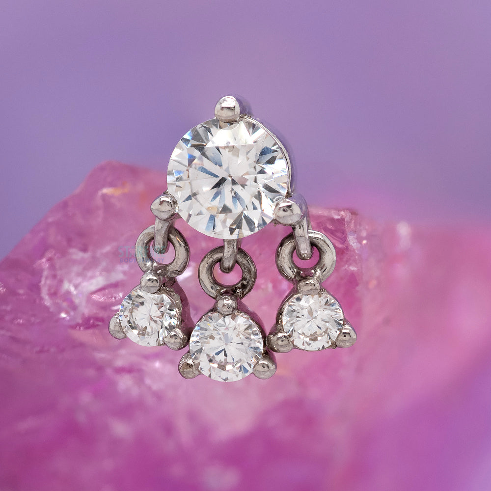 threadless: "Flirty" End in Gold with CZ's