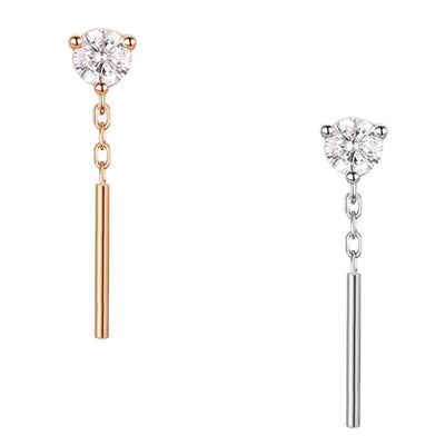 threadless: "Tease" Chain End in Gold with CZ