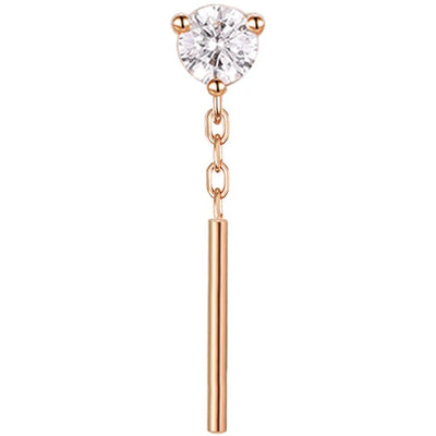 threadless: "Tease" Chain End in Gold with CZ
