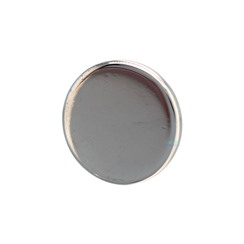High Polish Disk Threaded End in Black Niobium