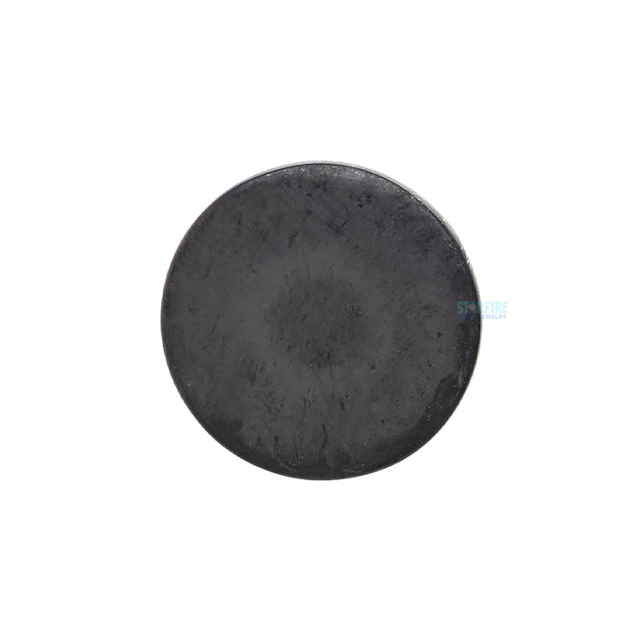 Matte Disk Threaded End in Black Niobium
