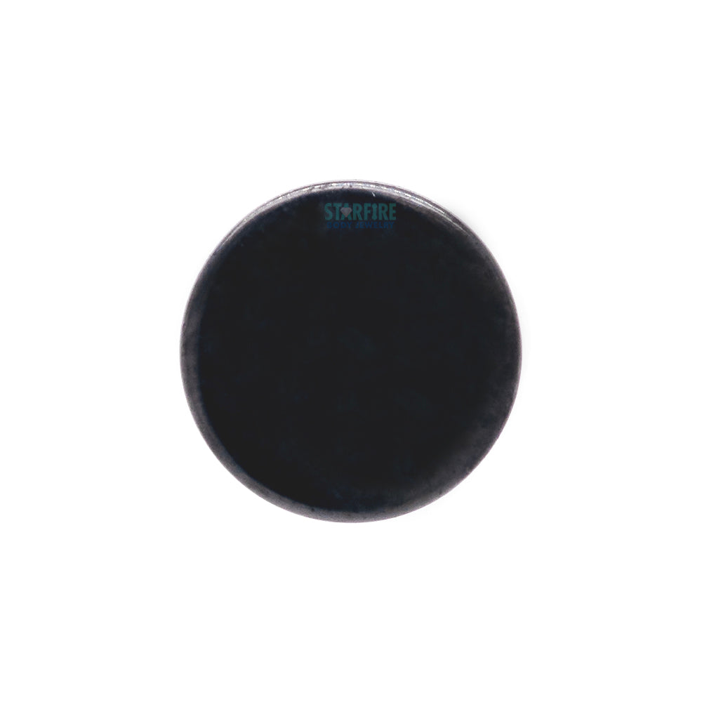 Matte Disk Threaded End in Black Niobium