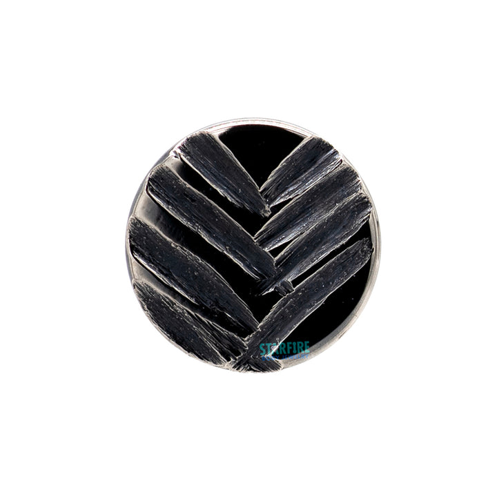 threadless: Evergreen Disk End in Black Niobium